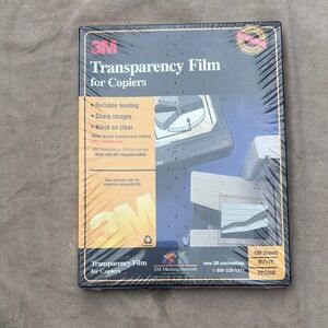 3M Transparency Film for Copiers - Black on Clear 8.5 x 11